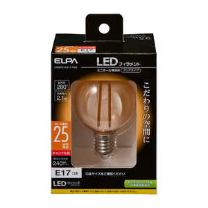 ELPA フィラメントLED電球ミニボールCC LDG2CCGE17F602 ELPA フィラメントLED電球ミニボールCC LDG2CCGE17F602