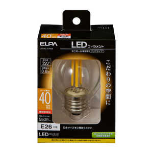 ELPA フィラメントLED電球ミニボールC LDG4CL-G-F654 ELPA フィラメントLED電球ミニボールC LDG4CL-G-F654