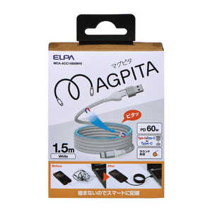 ELPA EhUSBP[u ACtoC WH 1.5m zCg MCA-ACC1560-WH