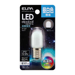 ELPA LED ナツメ形 E17 LDT1N-G-E17-G1151