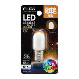 ELPA LED ナツメ形 E17 LDT1L-G-E17-G1152