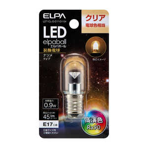ELPA LED ナツメ形 E17 LDT1CL-G-E17-G1154