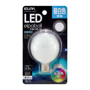 ELPA LED電球G50形E17 LDG1N-G-E17-G2651