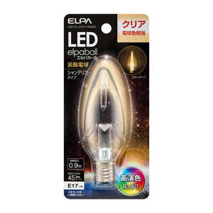 ELPA LED電球シャンデリアE17 LDC1CL-G-E17-G3252