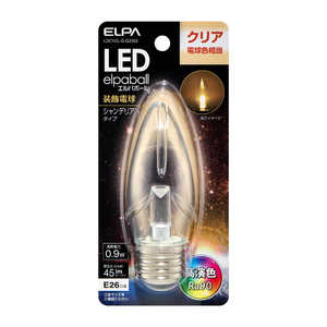 ELPA LED電球シャンデリアE26 LDC1CL-G-G3352