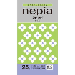 ネピア nepia nepia(ネピア) ネピネピ 無香料 [ダブル /12ロール /25m /無香 /無香] 