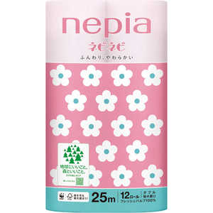 ネピア nepia nepia(ネピア)ネピネピトイレットロール桜［12ロール/ダブル/25m］ ﾈﾋﾟﾈﾋﾟTR12RWS