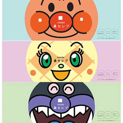 ネピア nepia アンパンマン 鼻セレブティシュ 180W(日用品) の通販