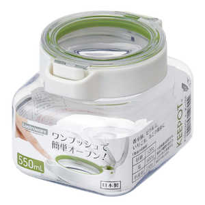 岩崎工業 保存容器 密閉 550ml キーポット 角型 368497