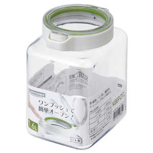 岩崎工業 保存容器 密閉 1.6L キーポット 角型 388125