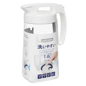 岩崎工業 ピッチャー 1.6L シームレス パッキン一体型 ワンタッチ ラストロ 耐熱 横置き プラスチック K1285