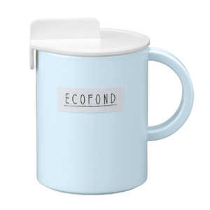 岩崎工業 マグカップ 250ml フタ付 耐熱 プラスチック ブルー C443FB