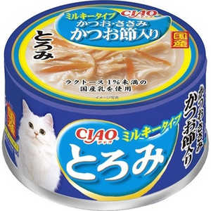 いなばペットフード CIAO とろみ ミルキータイプ かつお・ささみ かつお節入り 80g A-113 いなばペットフード CIAO とろみ ミルキータイプ かつお・ささみ かつお節入り 80g A-113