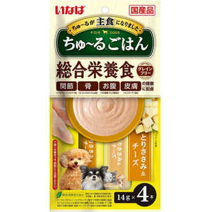 いなばペットフード ちゅ?るごはん とりささみ&チーズ 14g×4本 いなばペットフード ちゅ?るごはん とりささみ&チーズ 14g×4本