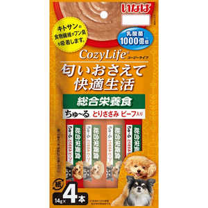 いなばペットフード いなば Cozy Life(コージーライフ)総合栄養食 ちゅ?る とりささみ ビーフ入り 14g×4本 いなばペットフード いなば Cozy Life(コージーライフ)総合栄養食 ちゅ?る とりささみ ビーフ入り 14g×4本