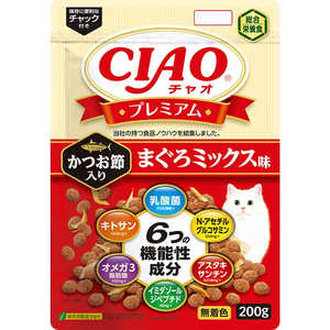 いなばペットフード CIAO(チャオ)プレミアム かつお節入り まぐろミックス味 200g P431