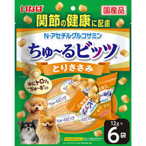 いなばペットフード いなば ちゅ?るビッツ 関節の健康に配慮 とりささみ 12g×6袋 いなばペットフード いなば ちゅ?るビッツ 関節の健康に配慮 とりささみ 12g×6袋