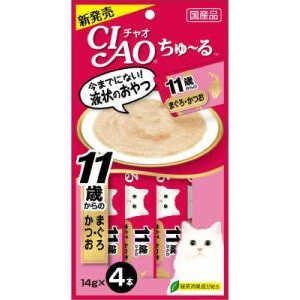 いなばペットフード キャットフード CIAO チャオ ちゅ?る 11歳からのまぐろ・かつお いなばペットフード キャットフード CIAO チャオ ちゅ?る 11歳からのまぐろ・かつお