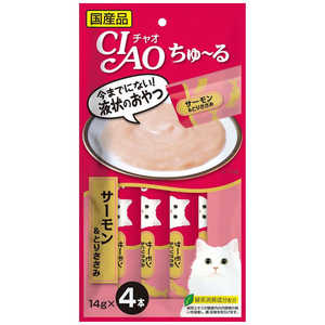 いなばペットフード CIAOちゅ~るサーモン & とりささみ14g×4本 いなばペットフード CIAOちゅ~るサーモン & とりささみ14g×4本