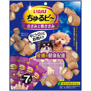 いなばペットフード ちゅるビ? ささみと焼ささみ 皮膚の健康配慮 10g×7袋 いなばペットフード ちゅるビ? ささみと焼ささみ 皮膚の健康配慮 10g×7袋