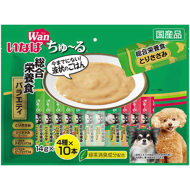 いなばペットフード いなばペットフード いなば ちゅ~る 総合栄養食バラエティ 14g×40本  