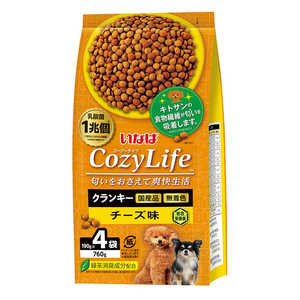 いなばペットフード Cozy Life(コージーライフ)クランキー チーズ味 190g×4袋 いなばペットフード Cozy Life(コージーライフ)クランキー チーズ味 190g×4袋