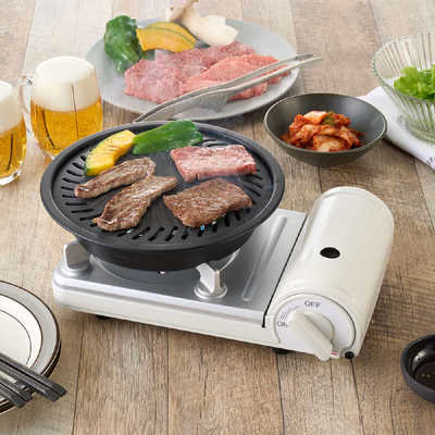 岩谷産業 カセットコンロ カセットフー ミニ ホワイト CB-JRC-MN-W の