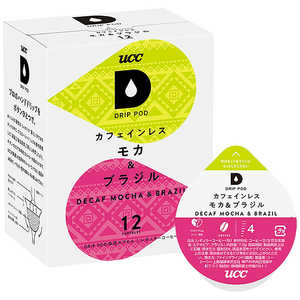 UCC上島珈琲 UCC ドリップポッド DRIP POD カフェインレス モカ＆ブラジル 12P DPCM002