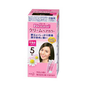 花王 Blaune(ブローネ) クリームヘアカラー 5 栗色 1剤40g+2剤40g 花王 Blaune(ブローネ) クリームヘアカラー 5 栗色 1剤40g+2剤40g