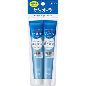 花王 Pure Oral(ピュオーラ) トラベル用歯磨き粉 クリーンミント 30g×2本 