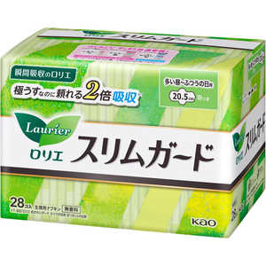 花王 ロリエ スリムガード しっかり昼用 羽つき 28コ入 20.5cm 28個入 ロリエスリムガードヒル