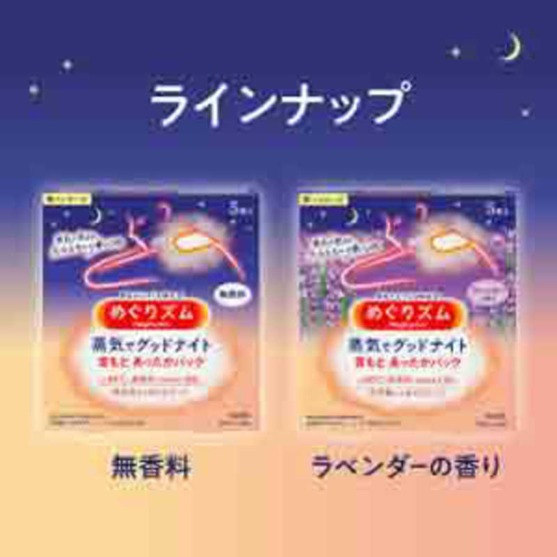 花王 花王 めぐりズム 蒸気でグッドナイト 無香料 5枚入  