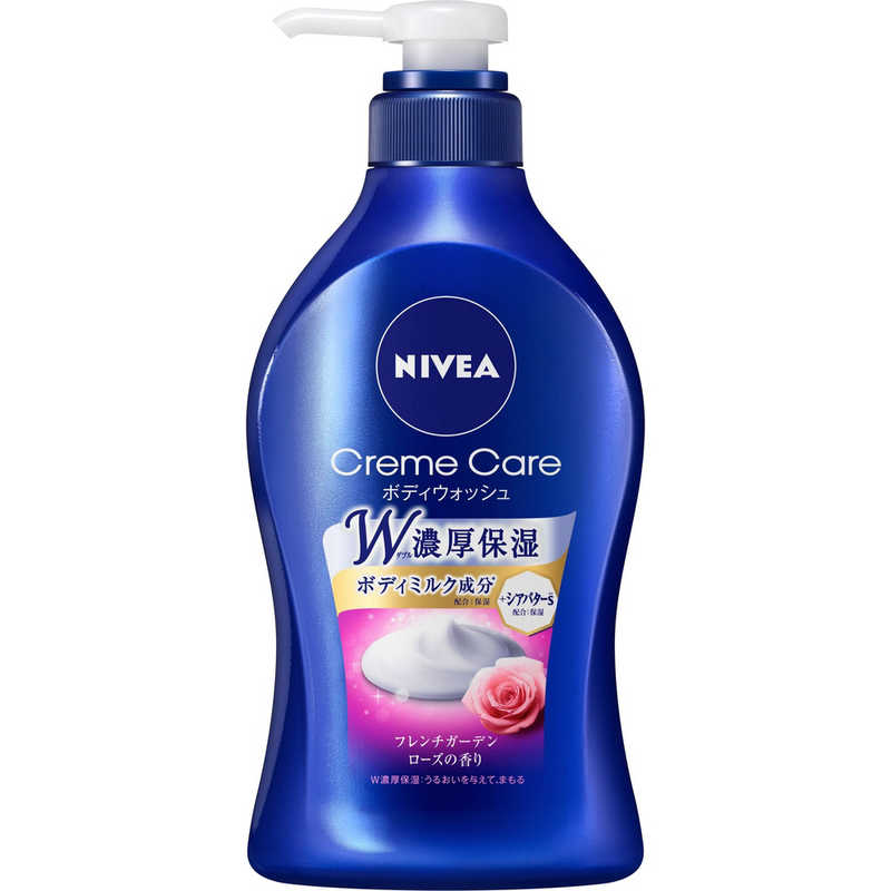 花王 花王 NIVEA(ニベア)クリームケア ボディウォッシュ ポンプ 本体 480mL フレンチガーデンローズの香り  