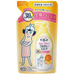 花王 Biore ビオレu 角層まで浸透するうるおいミルク つめかえ用 250mL やさしいフルーツの香り 