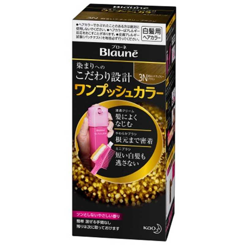 花王 花王 Blaune(ブローネ) ワンプッシュカラー 3N 明るいNB 1剤40g+2剤40g  