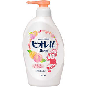 花王 Biore ビオレu ポンプ 480mL スイートピーチの香り 花王 Biore ビオレu ポンプ 480mL スイートピーチの香り