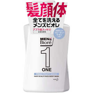 花王 MEN's Biore(メンズビオレ)ONE オールインワン全身洗浄料 本体 480mL 清潔感のあるフルーティーサボンの香り 