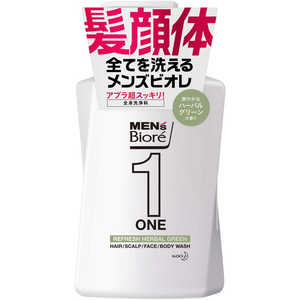 花王 MEN's Biore（メンズビオレ）ONE オールインワン全身洗浄料 爽やかなハーバルグリーンの香り 本体 480ml MビオレワンAIOグリホン