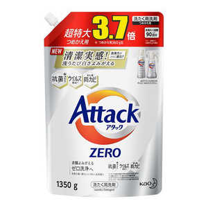 花王 【大容量】アタック ZERO(ゼロ) 洗濯洗剤 液体 詰め替え 1350g 