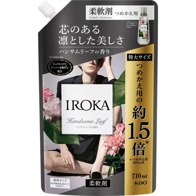 花王 花王 IROKA(イロカ)つめかえ用 スパウト 710mL ハンサムリーフの香り  