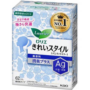 花王 Laurier(ロリエ)きれいスタイル 無香料 消臭プラス 62個入 