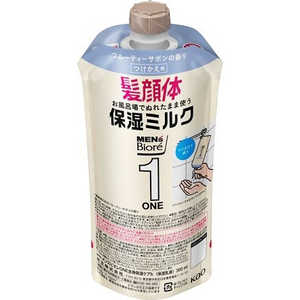 花王 MEN's Biore(メンズビオレ)ONE 全身保湿ミルク つけかえ用 300mL フルーティサボンの香り 
