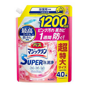 花王 バスマジックリン 泡立ちスプレー SUPER CLEAN つめかえ用 1200mL アロマローズ