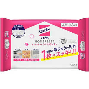 花王 クイックルホームリセット シートクリーナー 18枚入 花王 クイックルホームリセット シートクリーナー 18枚入