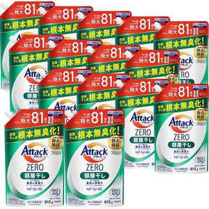 花王 (ケース販売) アタックZERO 部屋干し つめかえ用 810g×15個 アタックZERO AZﾍﾔｶｴ810ｺｳﾘ