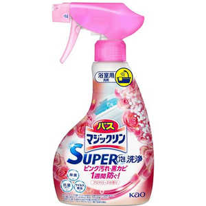 花王 バスマジックリン SUPER泡洗浄 本体 350mL アロマローズの香り 