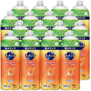 花王 【ケース販売】 キュキュット つめかえ用 700mL×16個 オレンジの香り 花王 【ケース販売】 キュキュット つめかえ用 700mL×16個 オレンジの香り