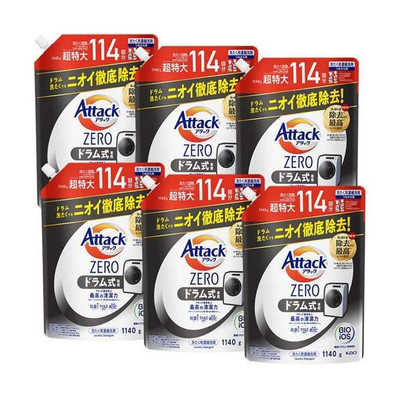 【未開封】花王 アタックZERO ドラム式専用 詰替用 超特大 Amazon | 花王 アタックZERO ドラム式専用 詰替 超特大 1140g