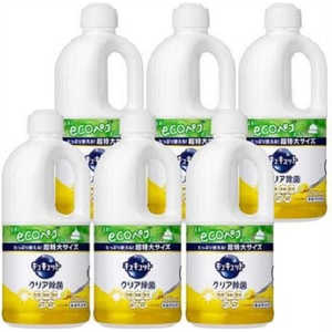 花王 【ケース販売】 キュキュット クリア除菌 つめかえ用 1250mL×6個 レモンの香り 花王 【ケース販売】 キュキュット クリア除菌 つめかえ用 1250mL×6個 レモンの香り