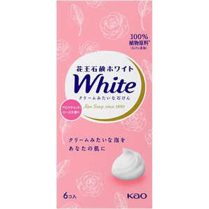 花王 花王石鹸ホワイト 普通サイズ 6コ箱 アロマティック･ローズの香り 